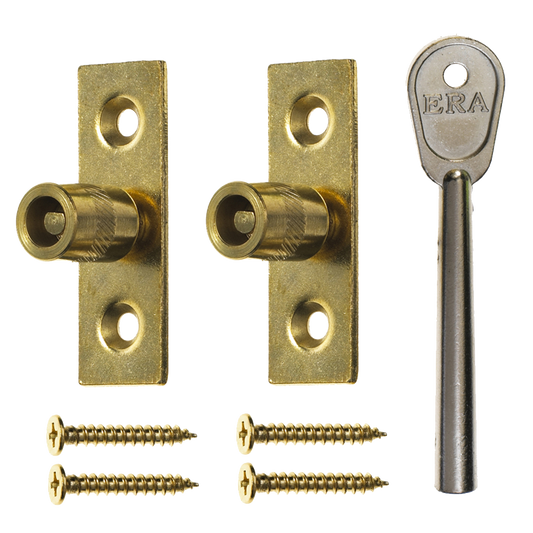 ERA 822 Sash Window Stop - PB 2 Locks + 1 Key Display Boxed