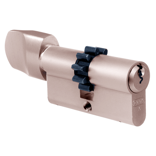 EVVA A5 KDZ COG Euro Key & Turn Cylinder 10 Tooth KD - 62mm 31-T31 (26-10-T26) PB