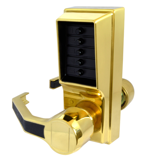 DORMAKABA Simplex L1000 Series L1031 Digital Lock Lever Operated With Passage Set - PB LH LL1031-03