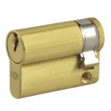 UNION 2X20A Euro Half Cylinder - 45mm (35/10) KD PB