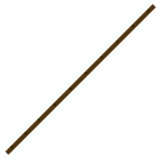 KICKSTOP 9614 16mm Birmingham Door Bar - 1980mm BRN