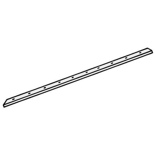 KICKSTOP 9615 20mm Birmingham Door Bar - 1980mm White