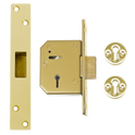 UNION C-Series 3G115 5 Lever Deadlock - 67mm PB KD Boxed