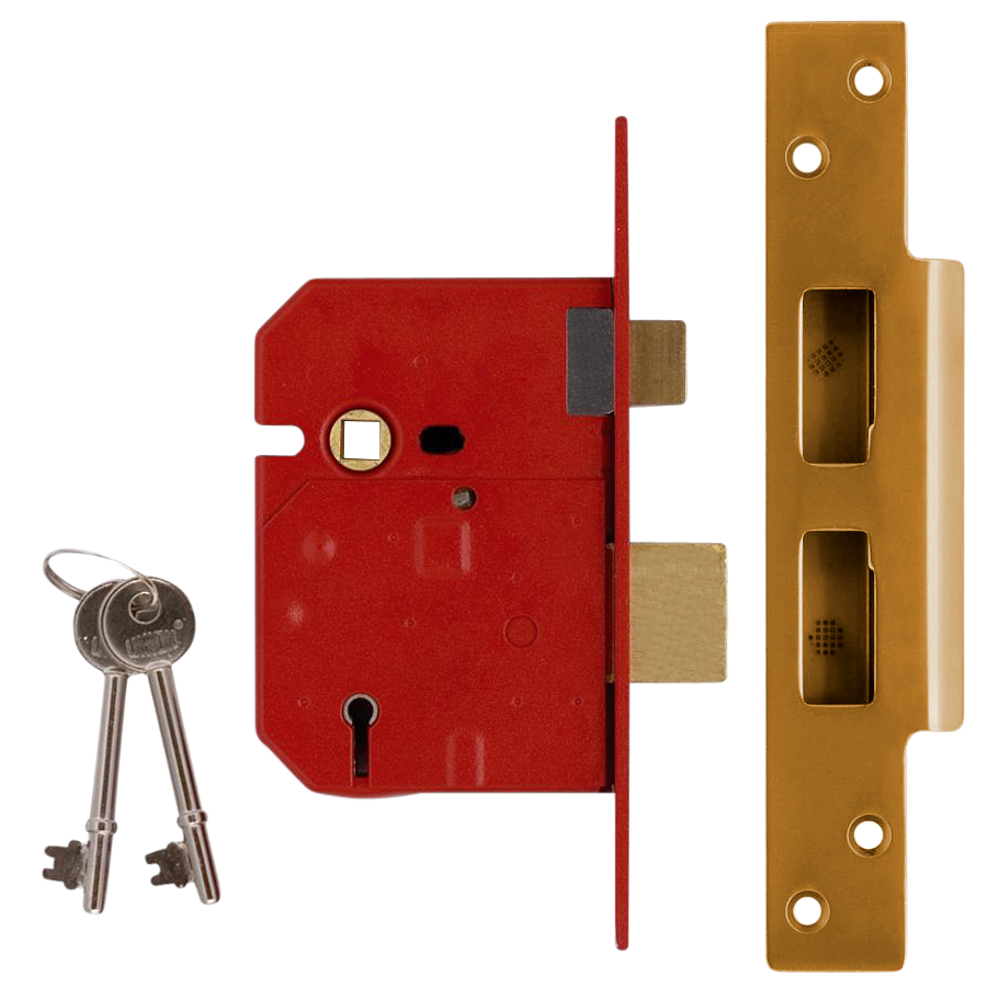 UNION 2234 5 Lever Sashlock - 64mm PL KA Boxed