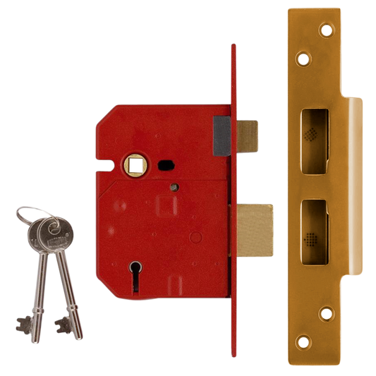 UNION 2234 5 Lever Sashlock - 64mm PL KA Boxed