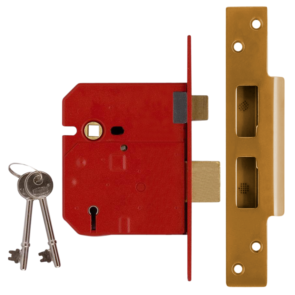 UNION 2234 5 Lever Sashlock - 76mm PL KA Boxed