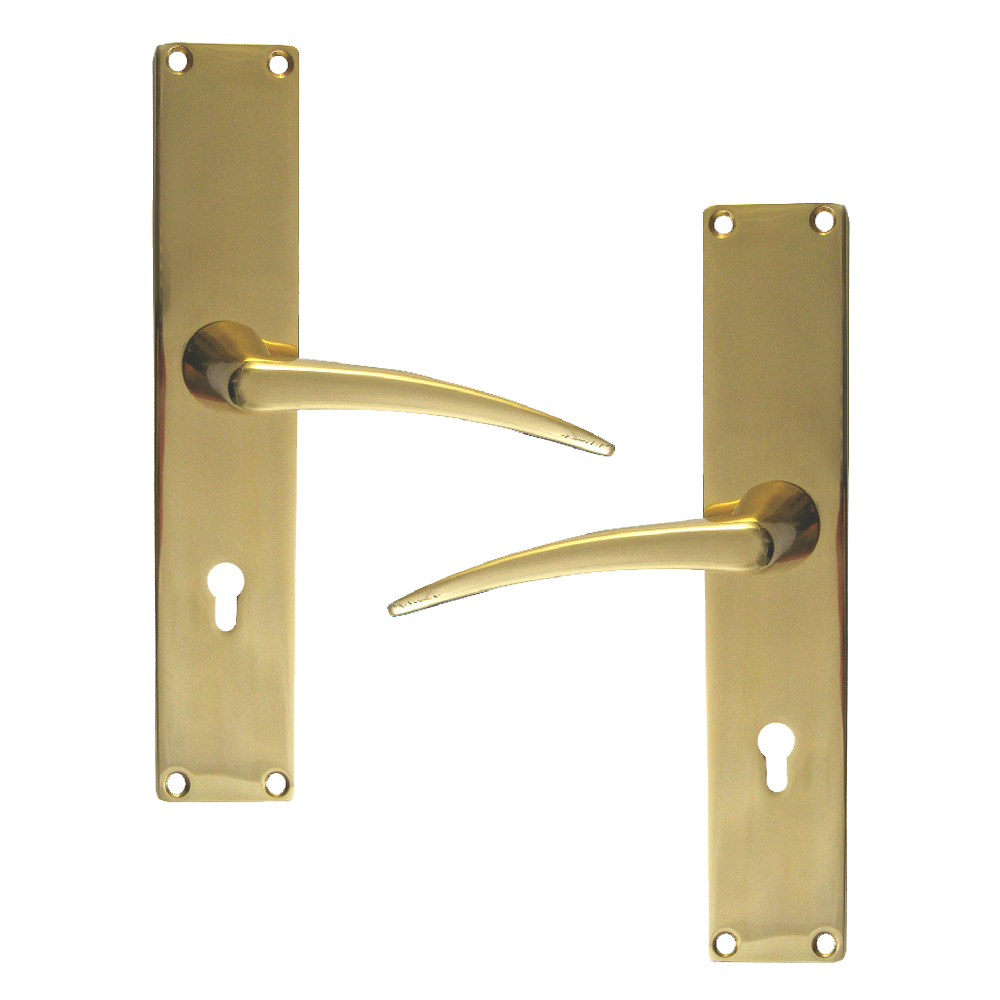 FRANK ALLART 1189 Plate Mounted Lever Furniture To Suit Chubb 3K70 - PB