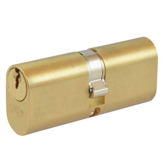 UNION 2X6 Oval Double Cylinder - 74mm 37/37 (32/10/32) KA `WVL482` PL