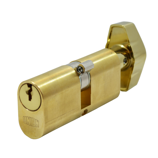 UNION 2X13 Oval Key & Turn Cylinder - 65mm 32.5/T32.5 (27.5/10/T27.5) KA `WVL482` PL