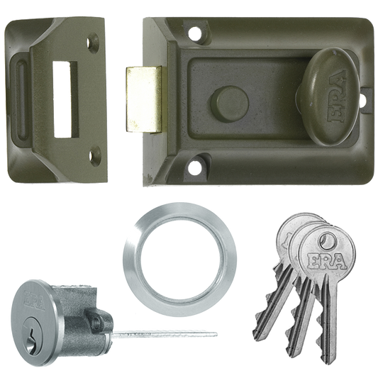 ERA 135 Non-Deadlocking Nightlatch - 60mm Green & SC Cyl Boxed