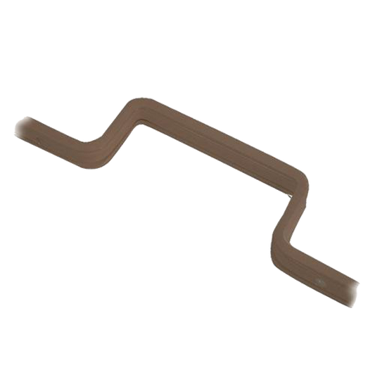 KICKSTOP 9606, 9608 & 9609 16mm London Door Bar - 1980mm BRN Large Staple