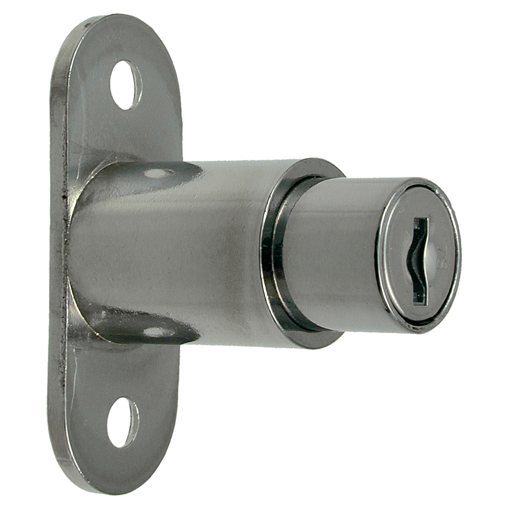 L&F 5862 Sliding Door Lock - 24mm NP KA (0100) Bagged