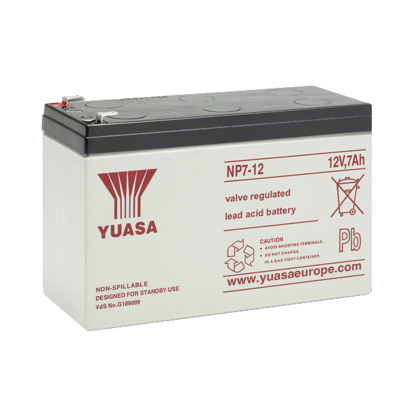 YUASA 12VDC Battery - 7 Amp
