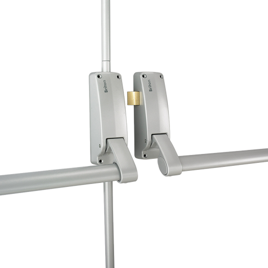 BRITON 377 Push Bar Double Rebated Door Panic Set - RH