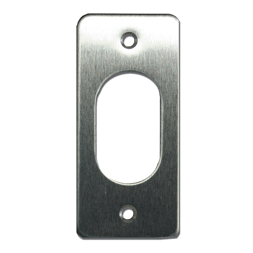 SOUBER TOOLS UE2 Slim Oval Escutcheon - SS - Screw On