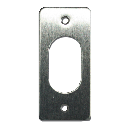 SOUBER TOOLS UE2 Slim Oval Escutcheon - SS - Screw On