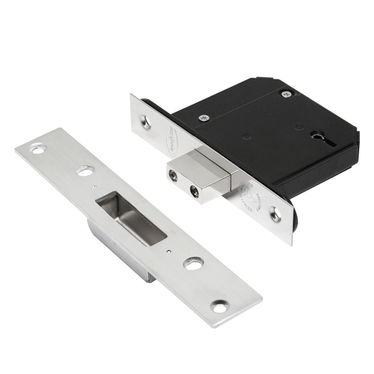ASEC Vital BS 5 Lever Mortice Deadlock - 76mm SSS