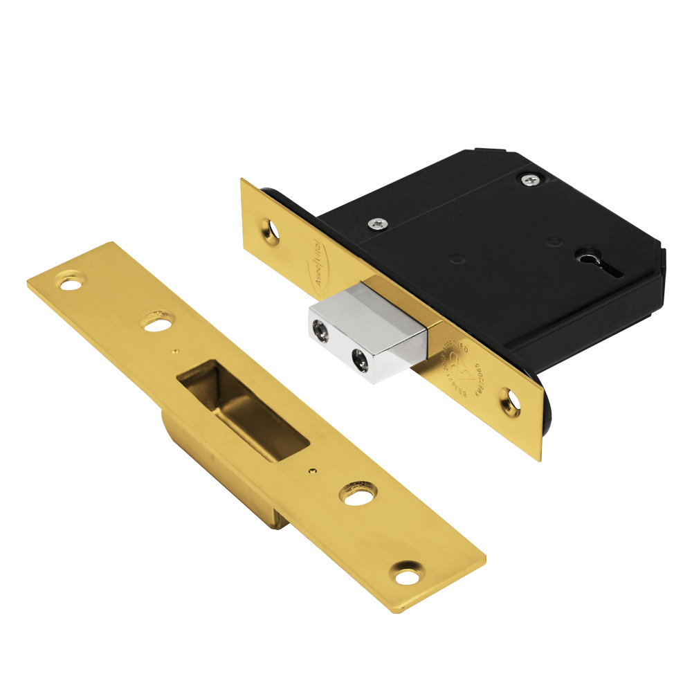 ASEC Vital BS 5 Lever Mortice Deadlock - 76mm PB