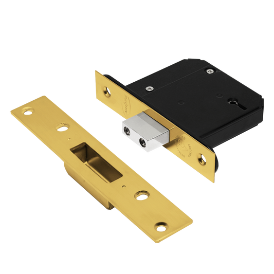 ASEC Vital BS 5 Lever Mortice Deadlock - 76mm PB