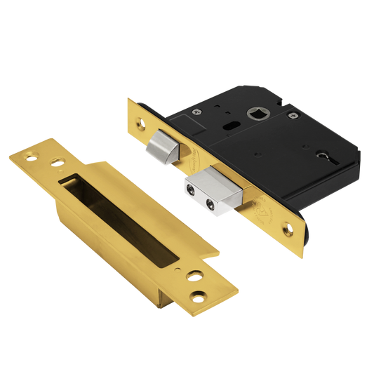 ASEC Vital BS 5 Lever Mortice Sashlock - 76mm PB