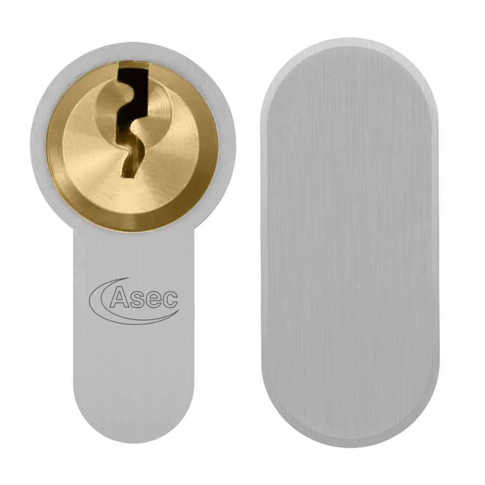 ASEC Vital 6 Pin Key & Turn Euro Dual Finish Snap Resistant Cylinder - 80mm 45/35T (40/10/30T)
