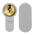 ASEC Vital 6 Pin Key & Turn Euro Dual Finish Snap Resistant Cylinder - 100mm 55/45T (50/10/40T)