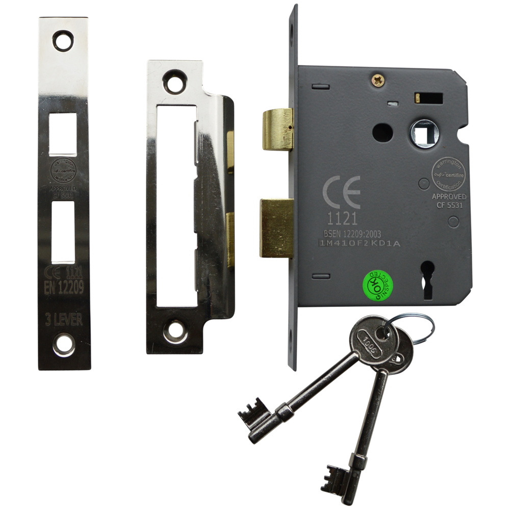 ASEC Vital 3 Lever Sashlock - 75mm NP
