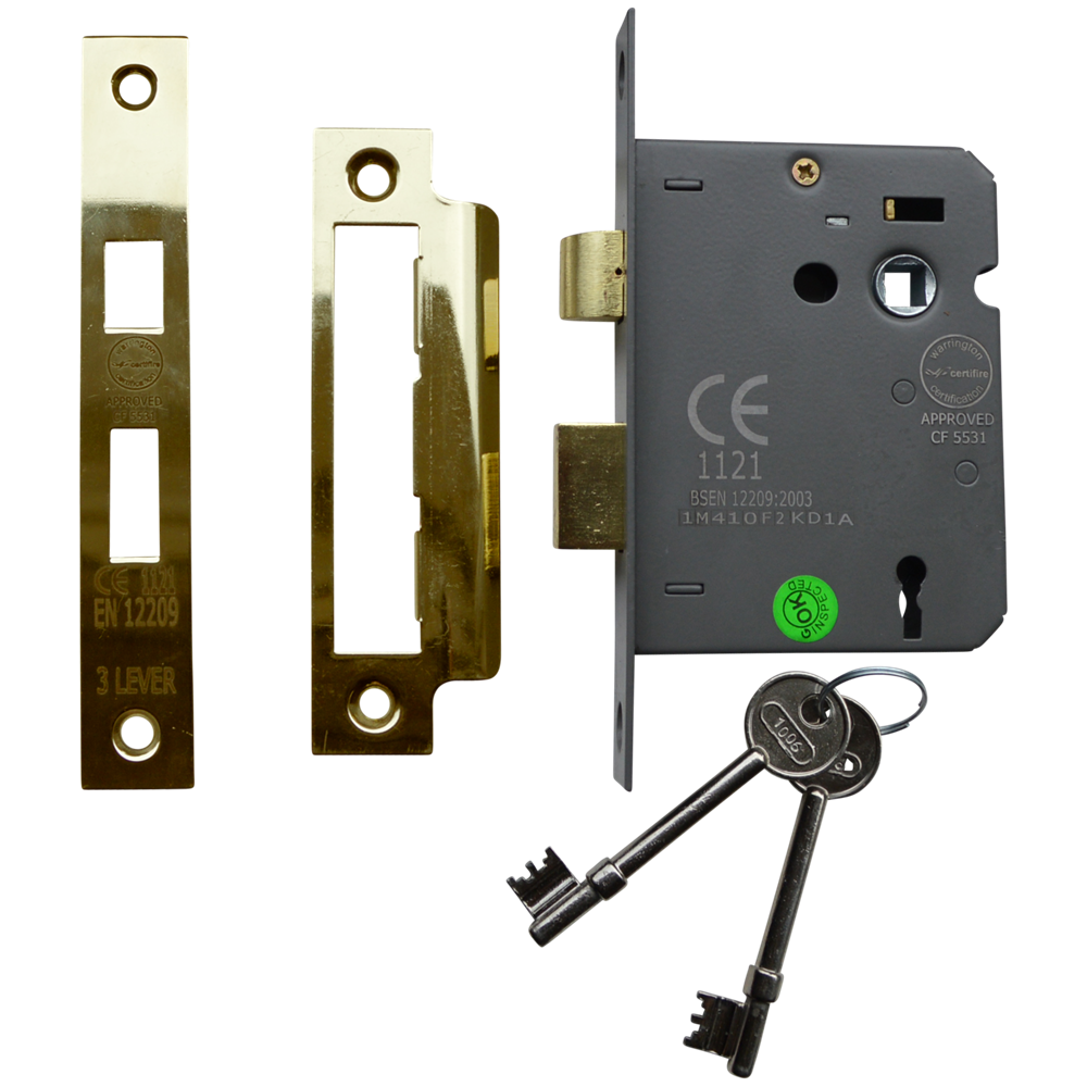 ASEC Vital 3 Lever Sashlock - 65mm PB