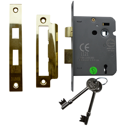 ASEC Vital 3 Lever Sashlock - 75mm PB