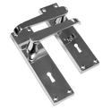 ASEC Vital Victorian Plate Mounted Straight Lever Furniture - 150mm CP Lock