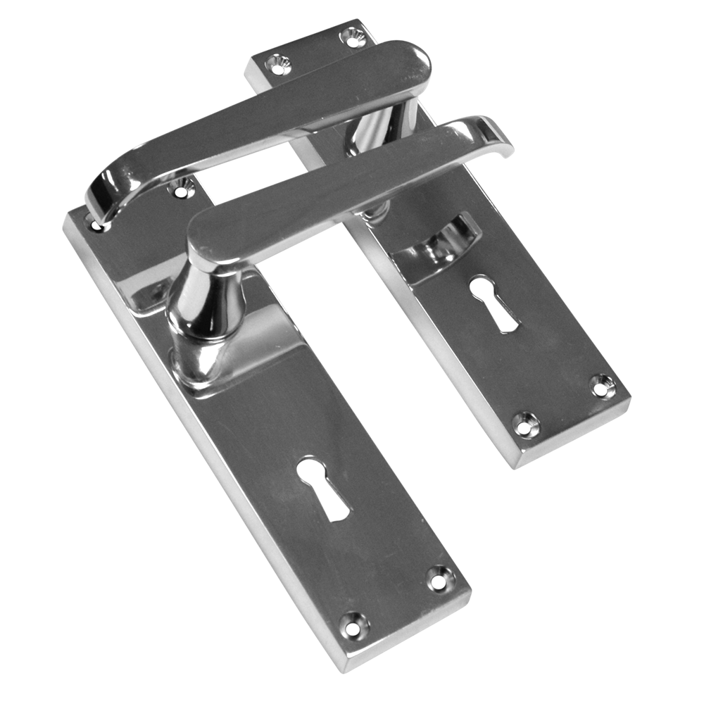 ASEC Vital Victorian Plate Mounted Straight Lever Furniture - 150mm CP Lock