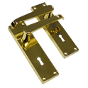 ASEC Vital Victorian Plate Mounted Straight Lever Furniture - 150mm PB Lock