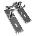 ASEC Vital Victorian Plate Mounted Scroll Lever Furniture - 150mm CP Lock