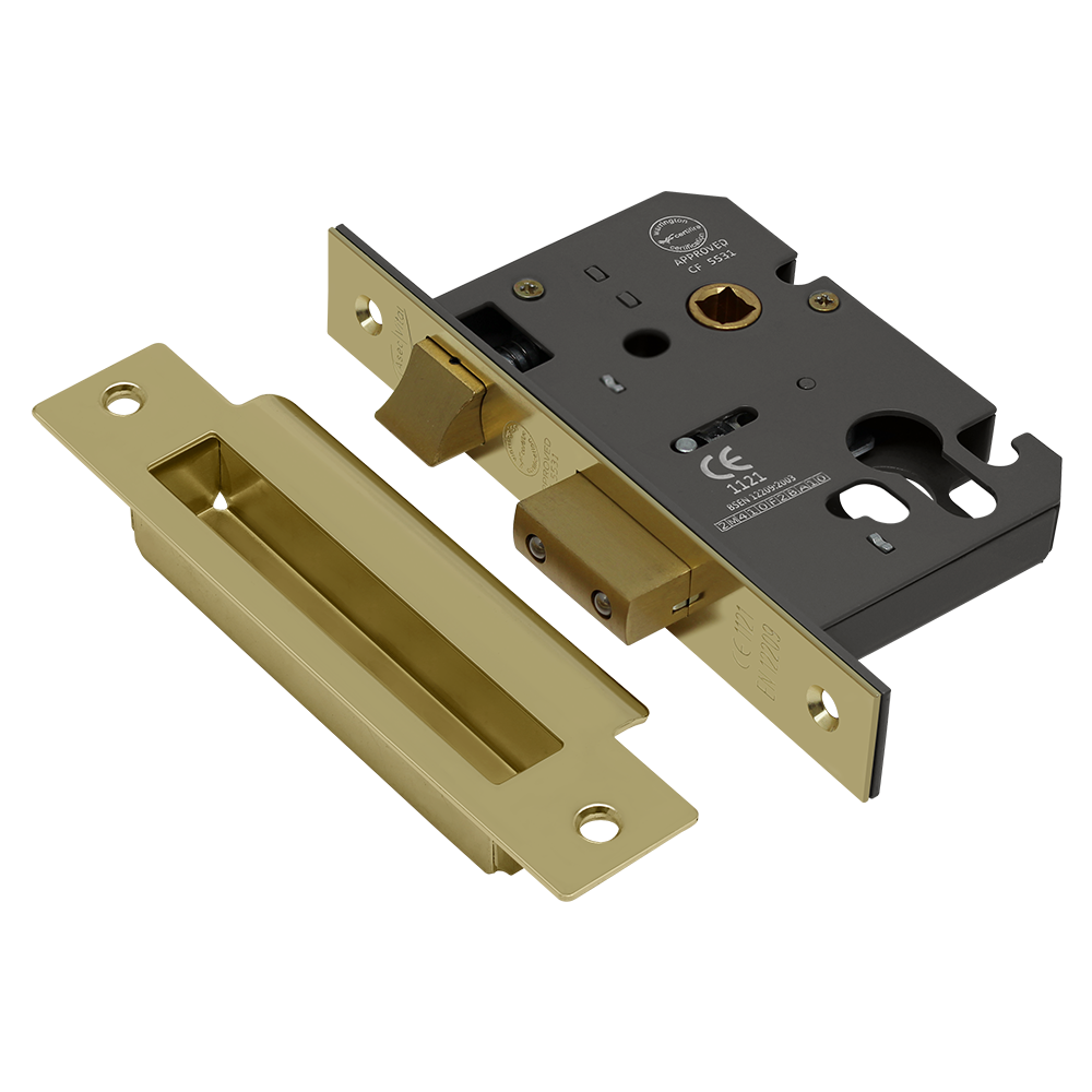 ASEC Vital Mortice Euro Sashcase - 65mm PB