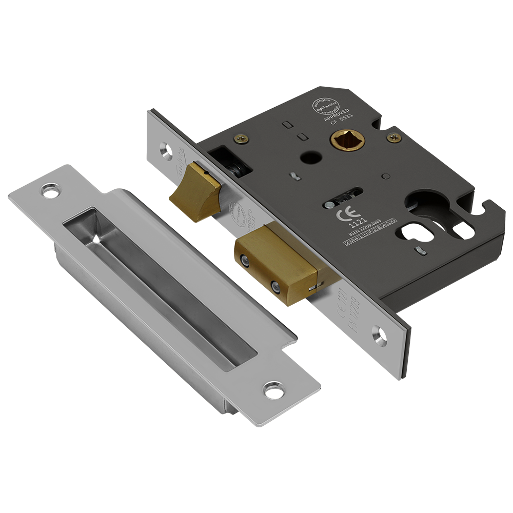 ASEC Vital Mortice Euro Sashcase - 75mm NP