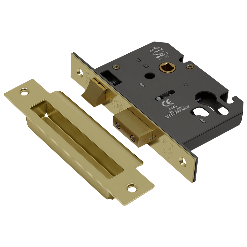 ASEC Vital Mortice Euro Sashcase - 75mm PB