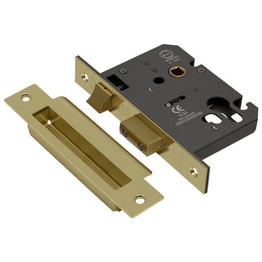 ASEC Vital Mortice Euro Sashcase - 75mm PB