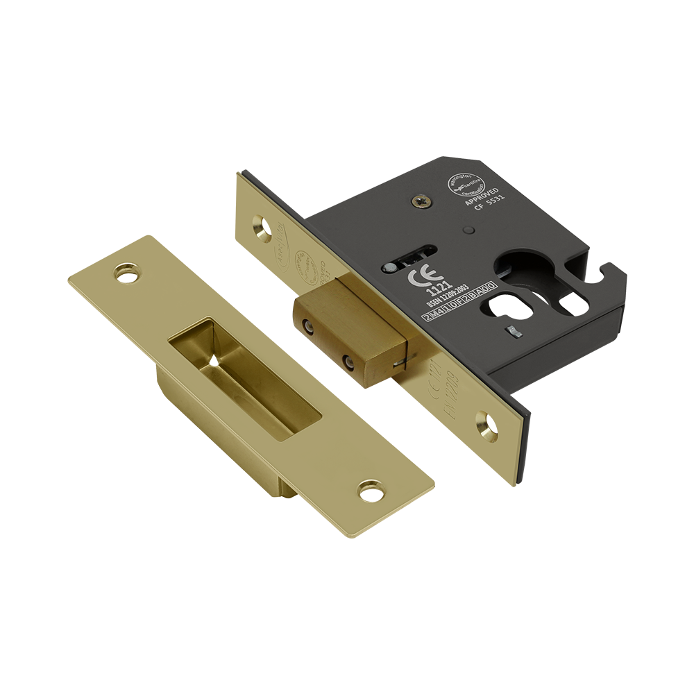 ASEC Vital Mortice Euro Deadcase - 65mm PB