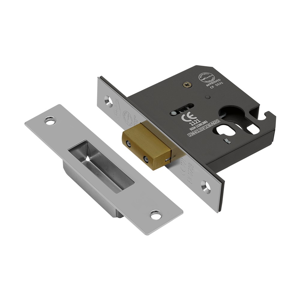 ASEC Vital Mortice Euro Deadcase - 75mm NP