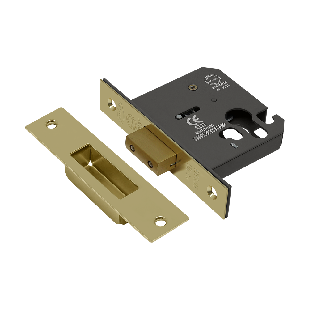 ASEC Vital Mortice Euro Deadcase - 75mm PB