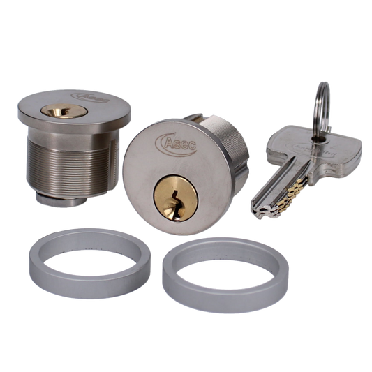 ASEC Vital 6 Pin Screw In Cylinder - Pair - Keyed Alike