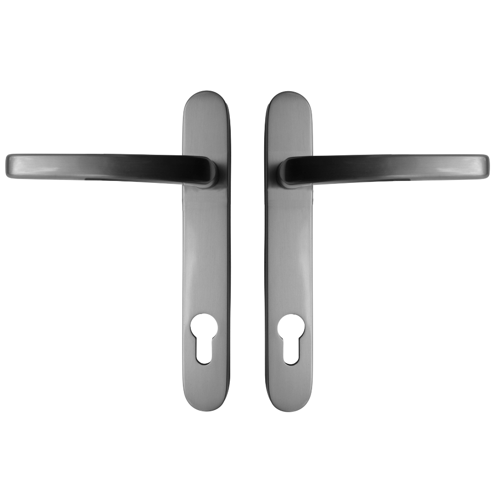 ASEC Vital Lever Short Backplate 121mm Screw Centres - Satin Silver