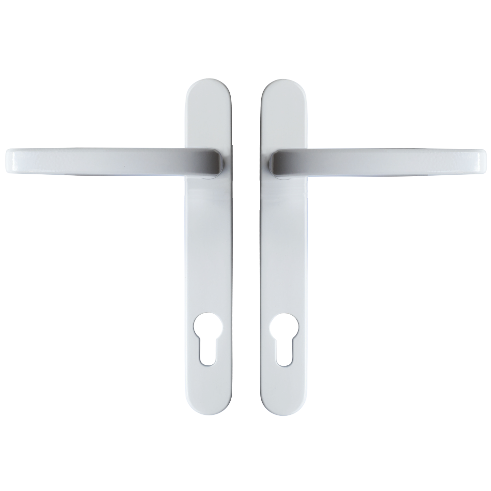 ASEC Vital Lever Short Backplate 121mm Screw Centres - White