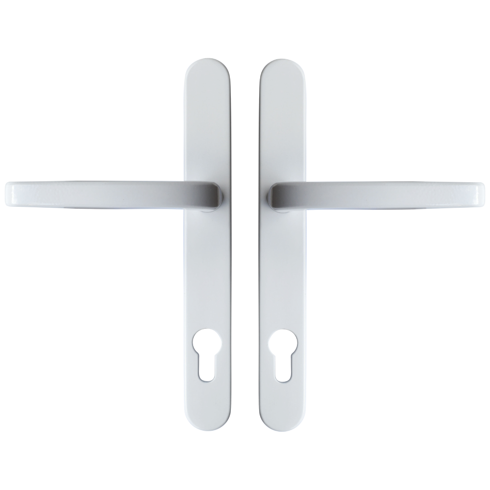 ASEC Vital Lever Long Backplate 211mm Screw Centres - White